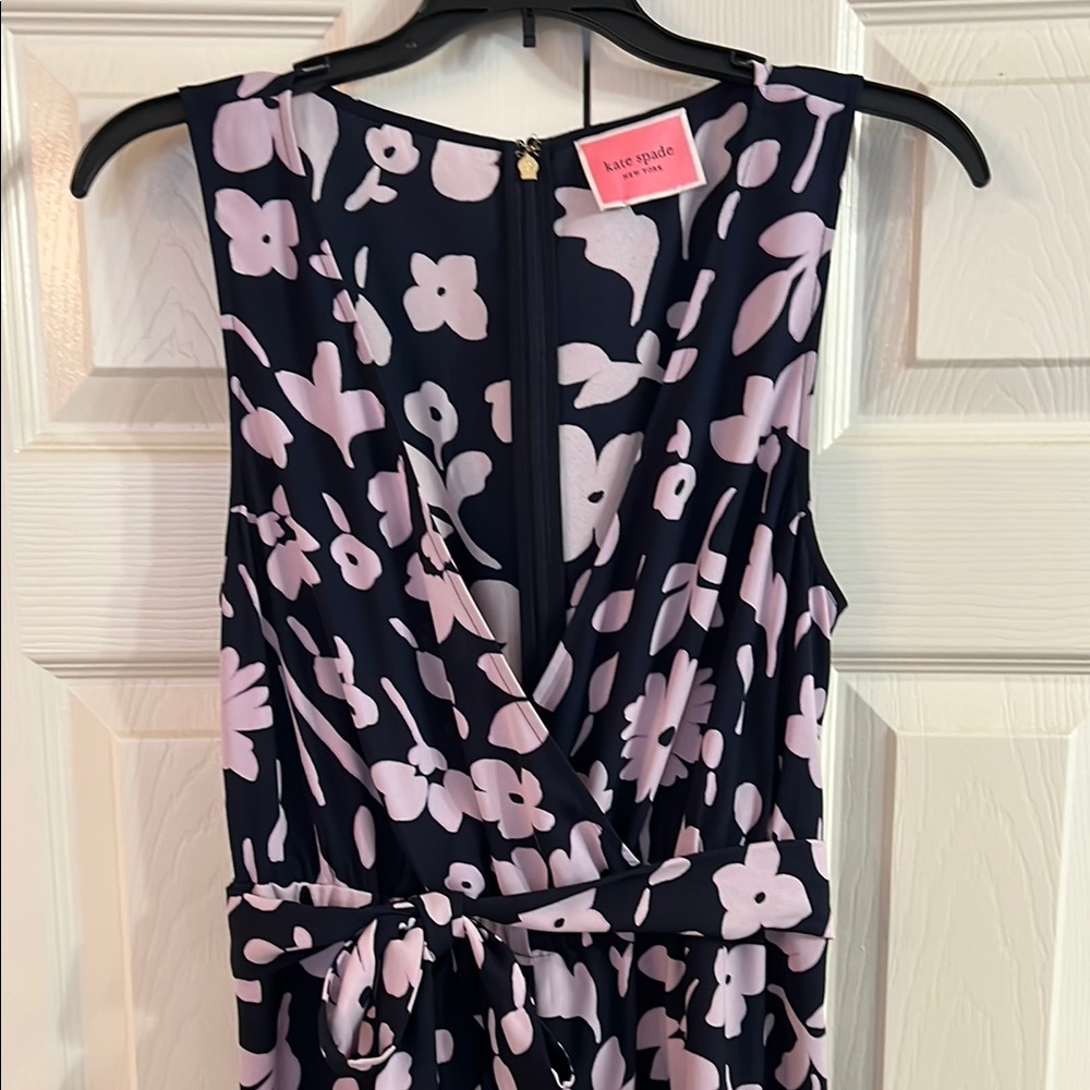 Kate Spade Floral Jumpsuit in Navy and Lilac